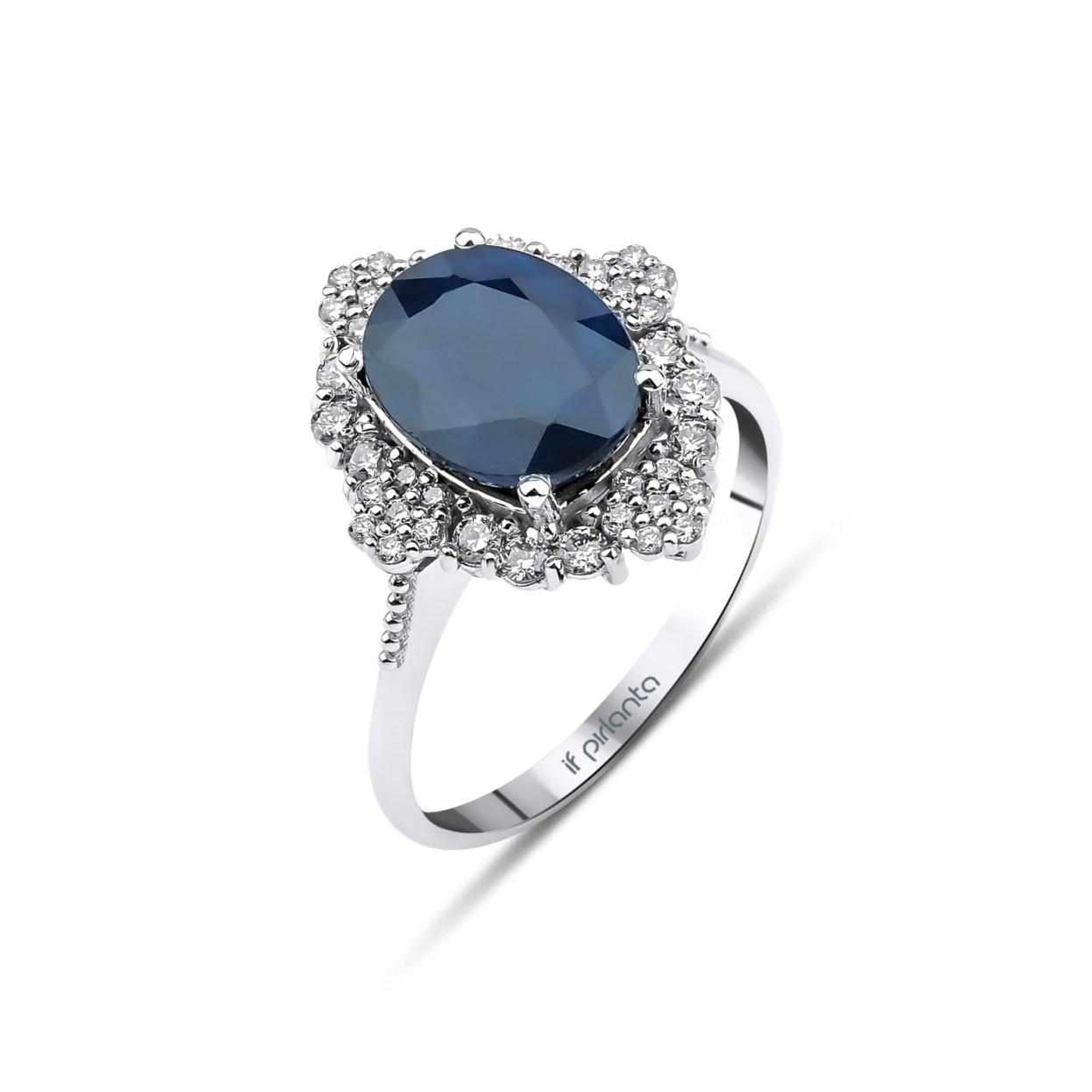 3.94 Karat Safir Pırlantalı Yüzük